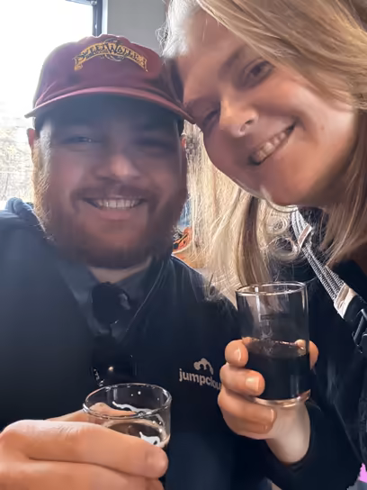 Haley and Brian at the Heavy Seas Beer Festival