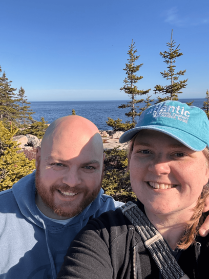 Haley and Brian at Acadia National Park