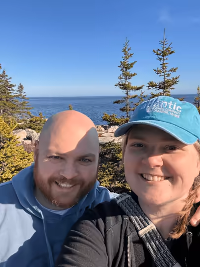 Haley and Brian at Acadia National Park