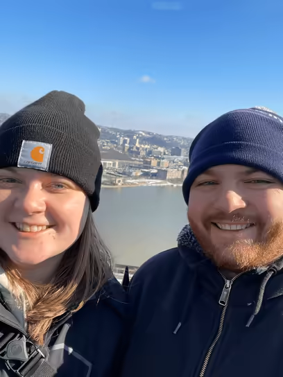 Haley and Brian in Pittsburgh, Pennsylvania